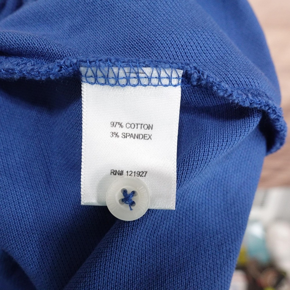 Johnnie-O Polo Shirt Boys 16 Blue Hangin' Out Cotton Short Sleeve Logo - Picture 8 of 9